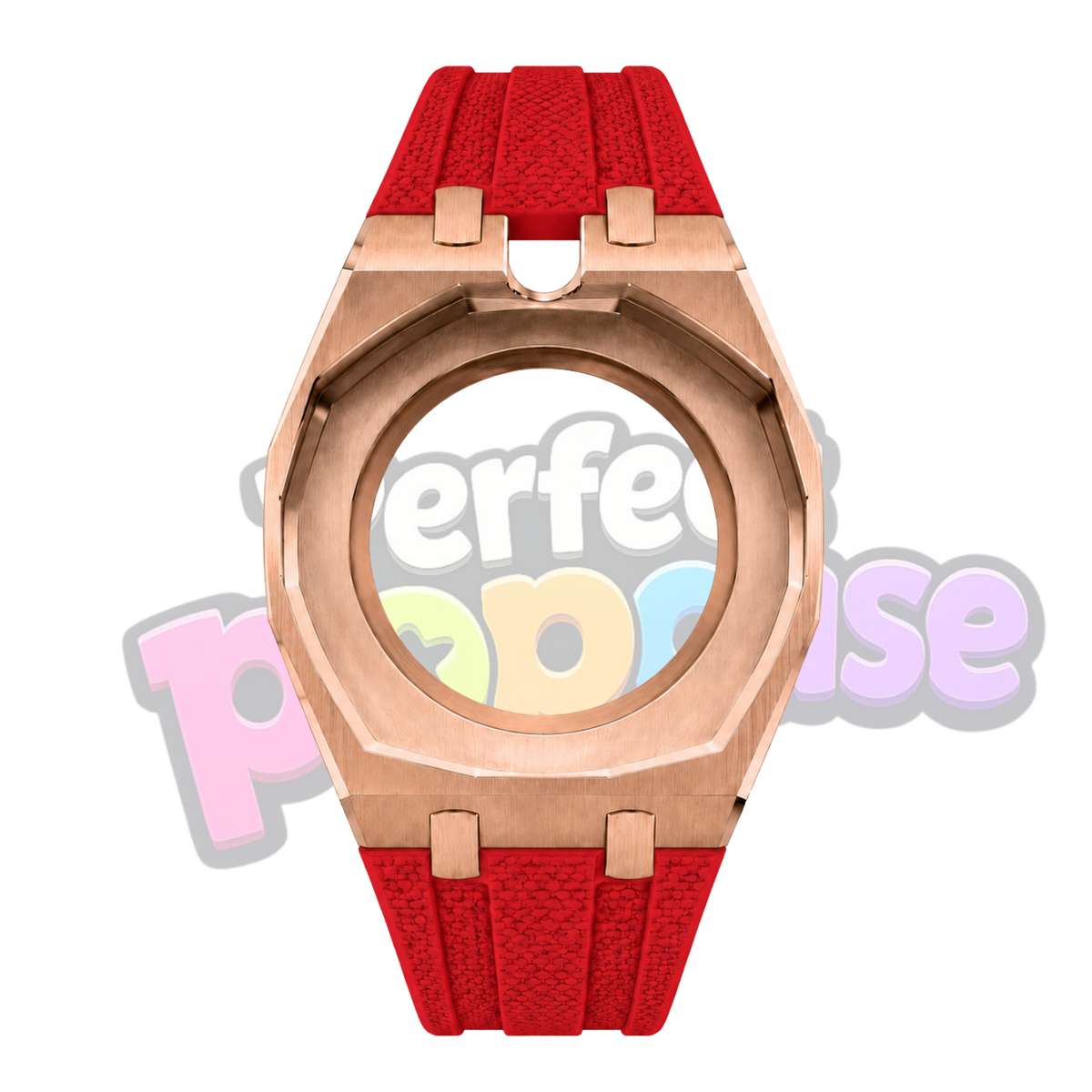 玫瑰金 PVD x 玫瑰紅 - 12點鐘位置